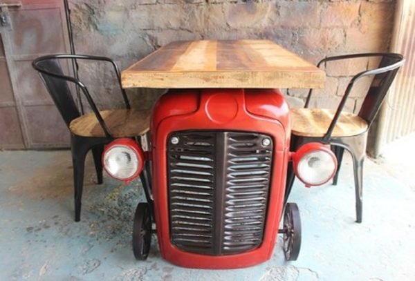 Tractor Dining Table with chair