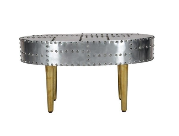 Aviator Aluminum Round Coffee Table